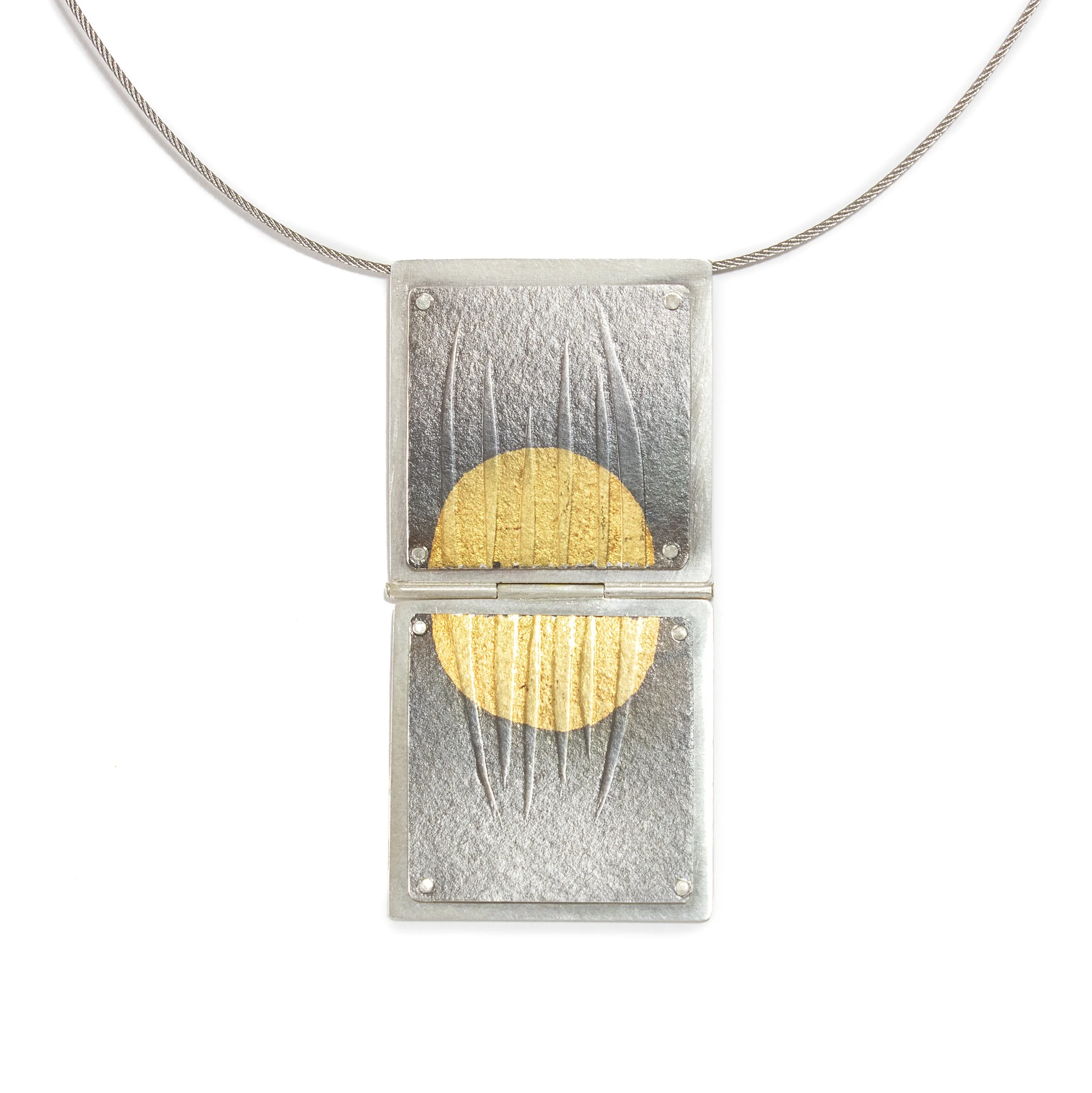 ★MEENDERI★(HANDMADE) KERNEL KNIT NECKLACE - BROWN★正規品 ハンドメイド）カーネルニットネックレス - ブラウン | MEENDERI